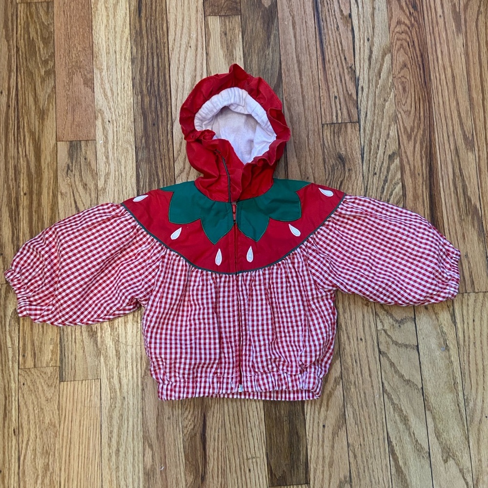 Carter's Red and White Hooded Jacket